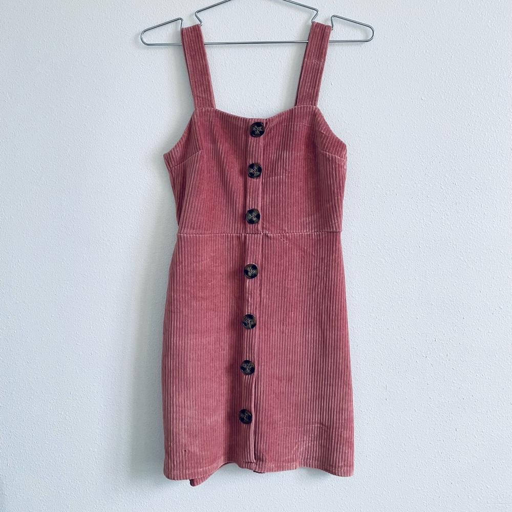 Pink Corduroy Dress